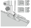 Pied pour ourlet roulé (2mm et 3mm)