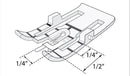 Pied guide de quilting (stitch in the ditch) interchangeable